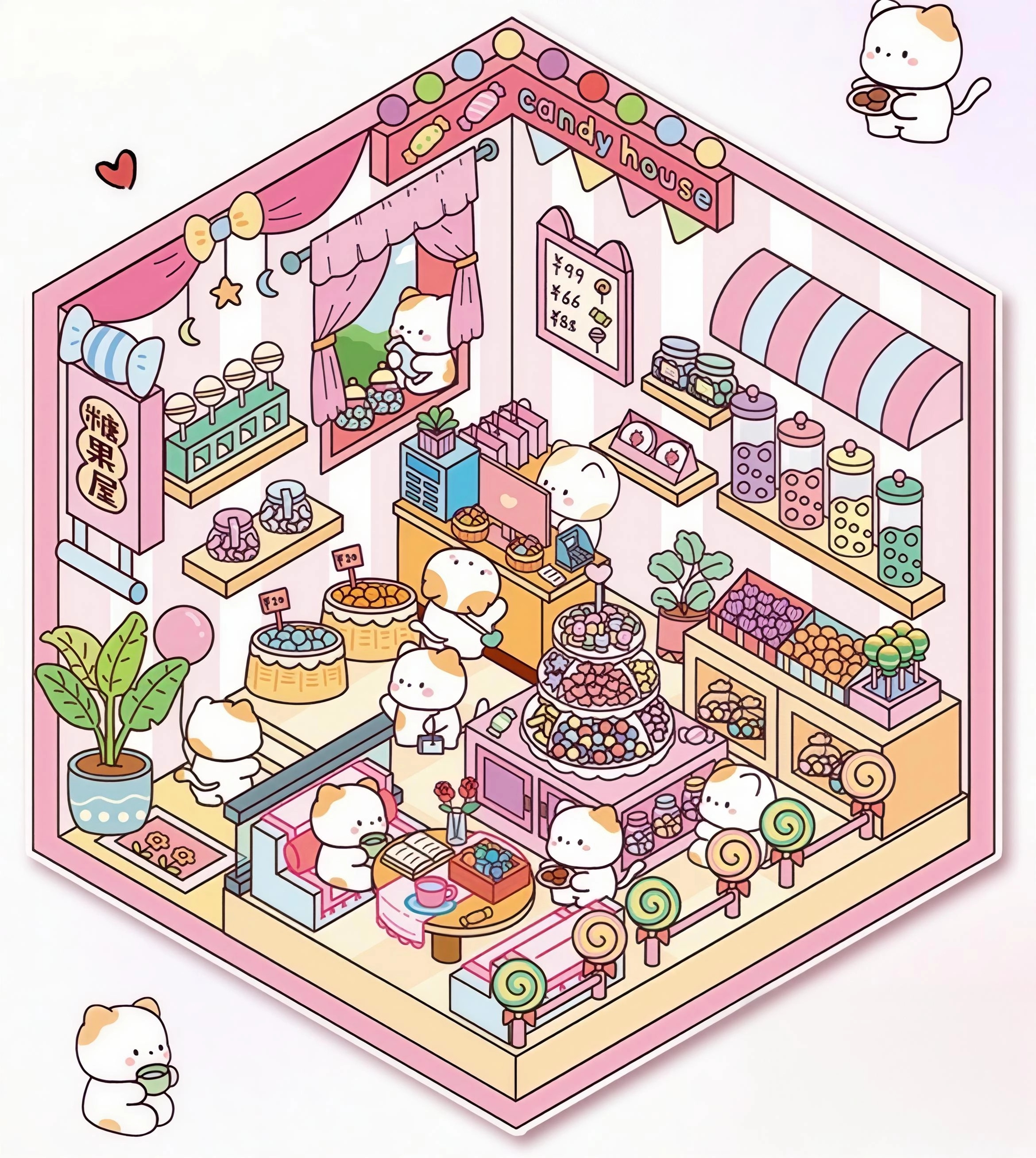 #B023, Sugar & Crust 3D Sticker, Beginner Friendly