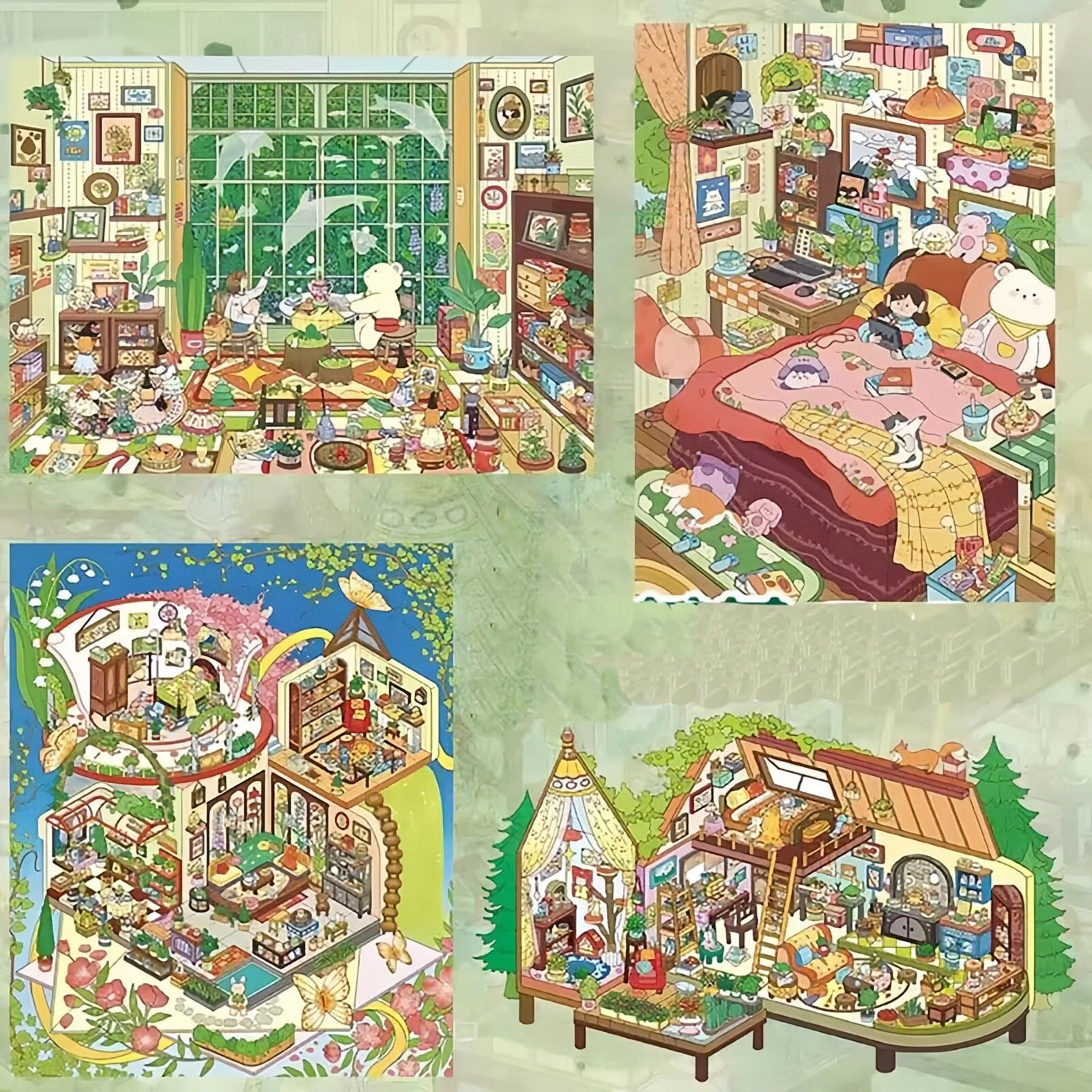 #L027, Dreamscape Haven 3D Sticker, Level Up