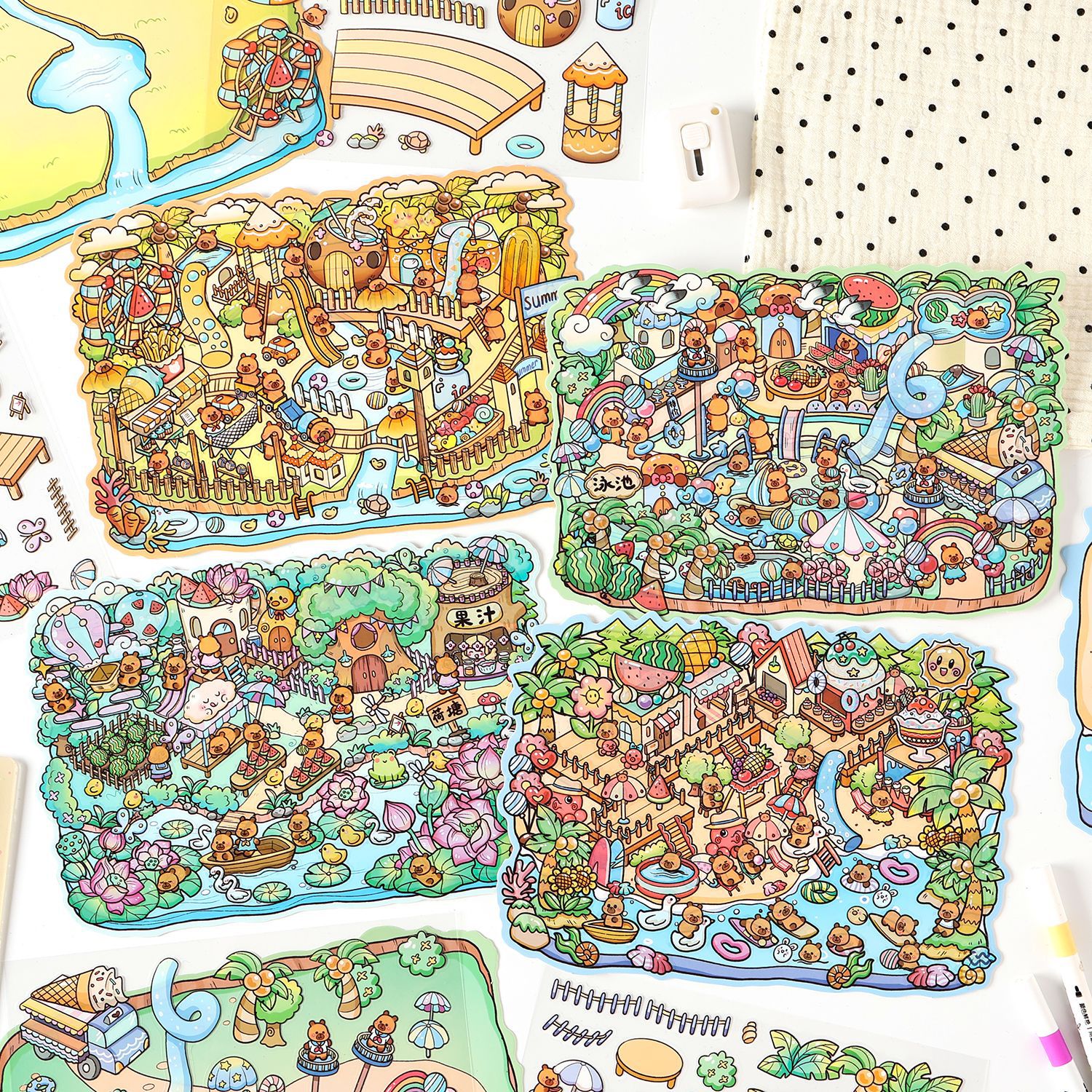 #L005, Endless Summer 3D Sticker, Level Up