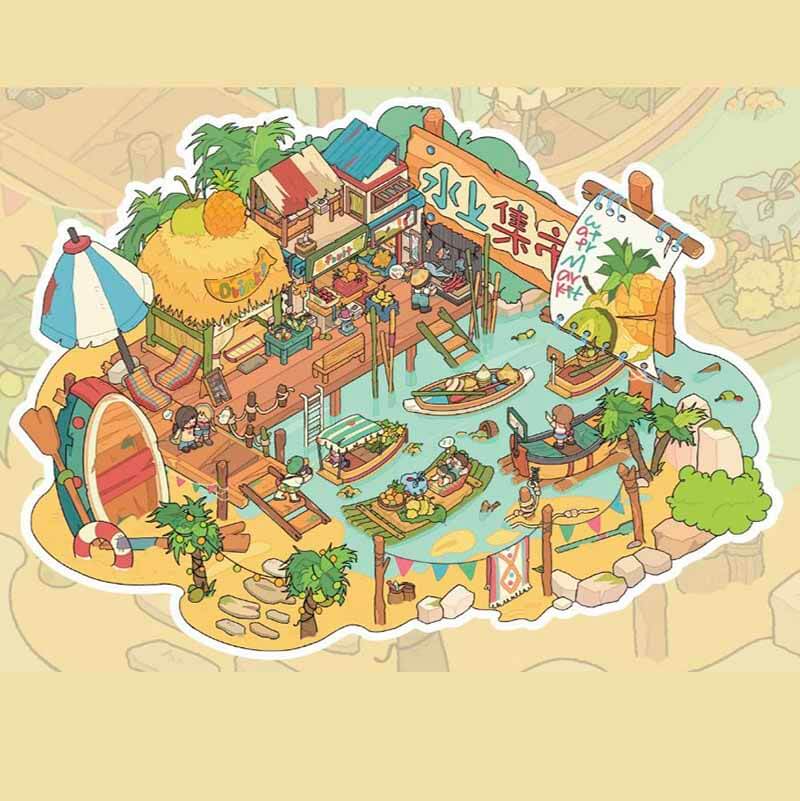 #B025, Arabian Nights 3D Sticker, Beginner Friendly