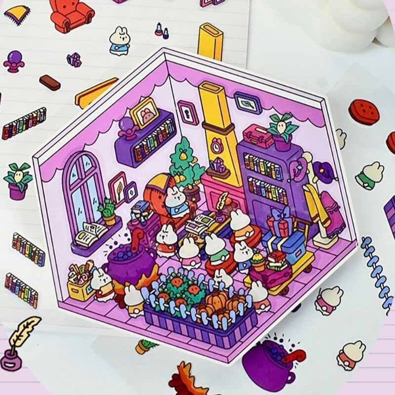 #B022, Roomful of Wonder 3D Sticker, Beginner Friendly