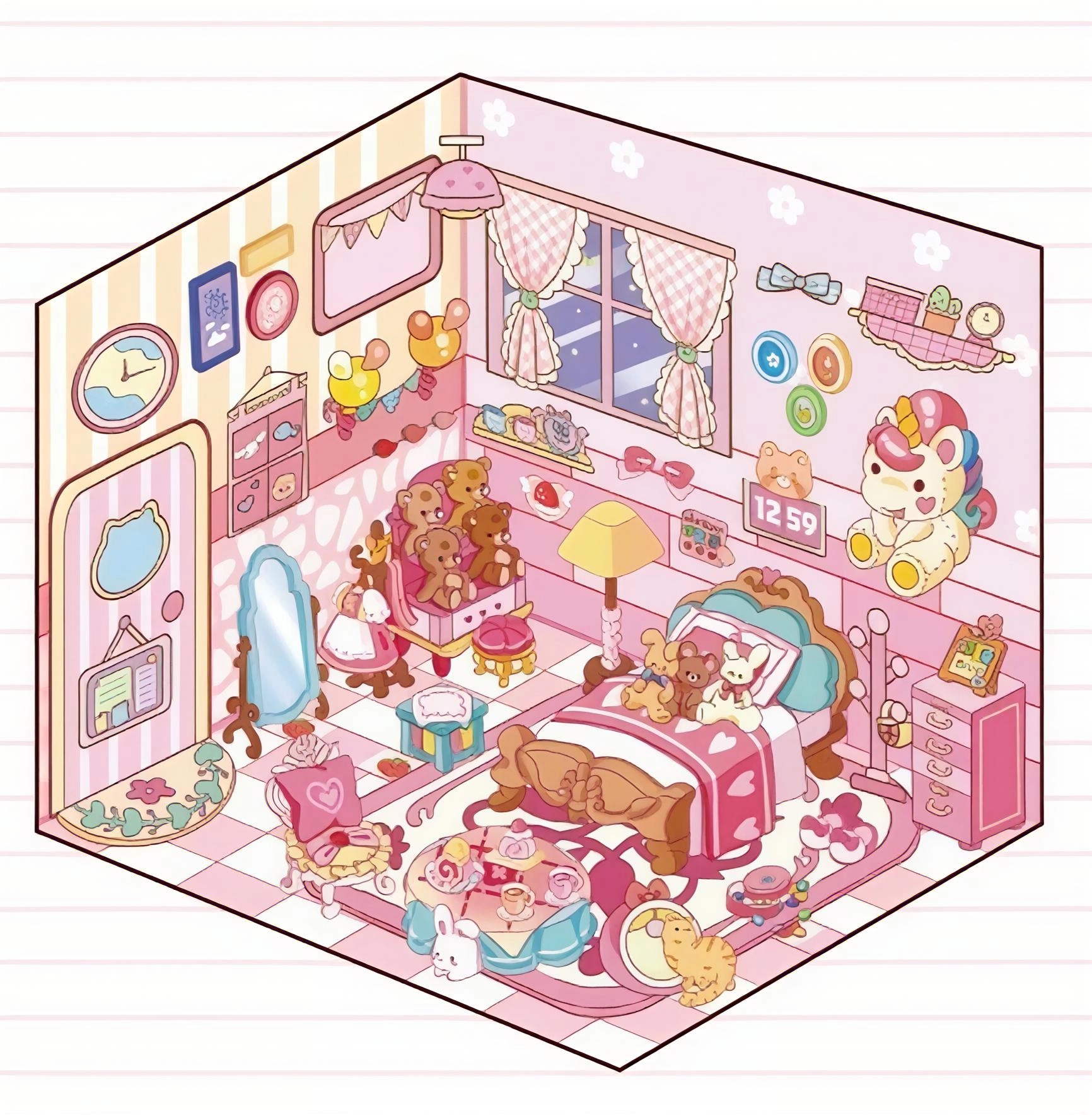 #B031, My Weekend Leisure Spots-1 Sticker, Beginner Friendly