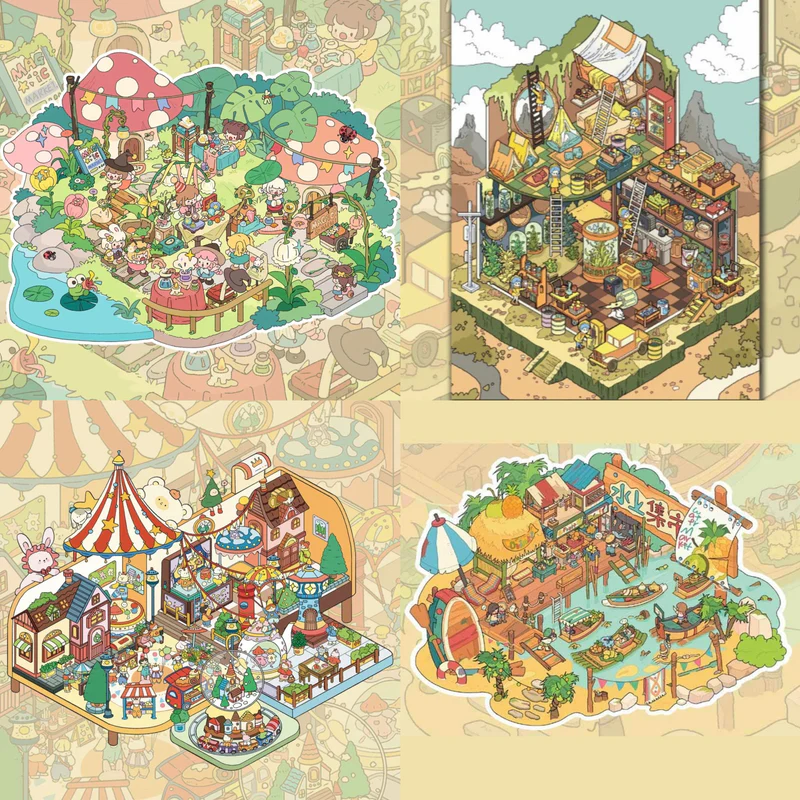 #B025, Arabian Nights 3D Sticker, Beginner Friendly