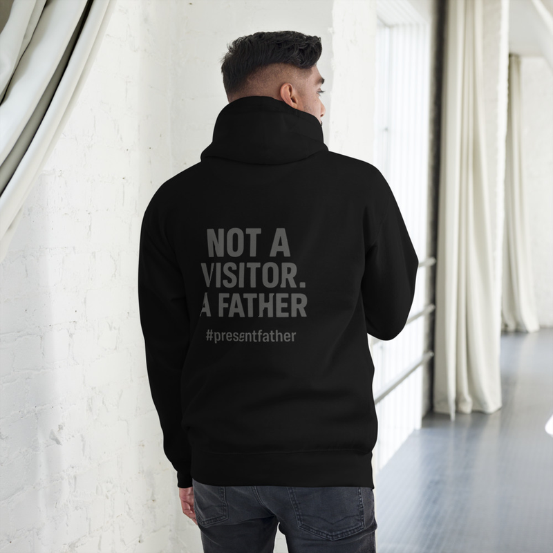 Present Father® “Not Perfect” Hoodie (Front + Back Print)