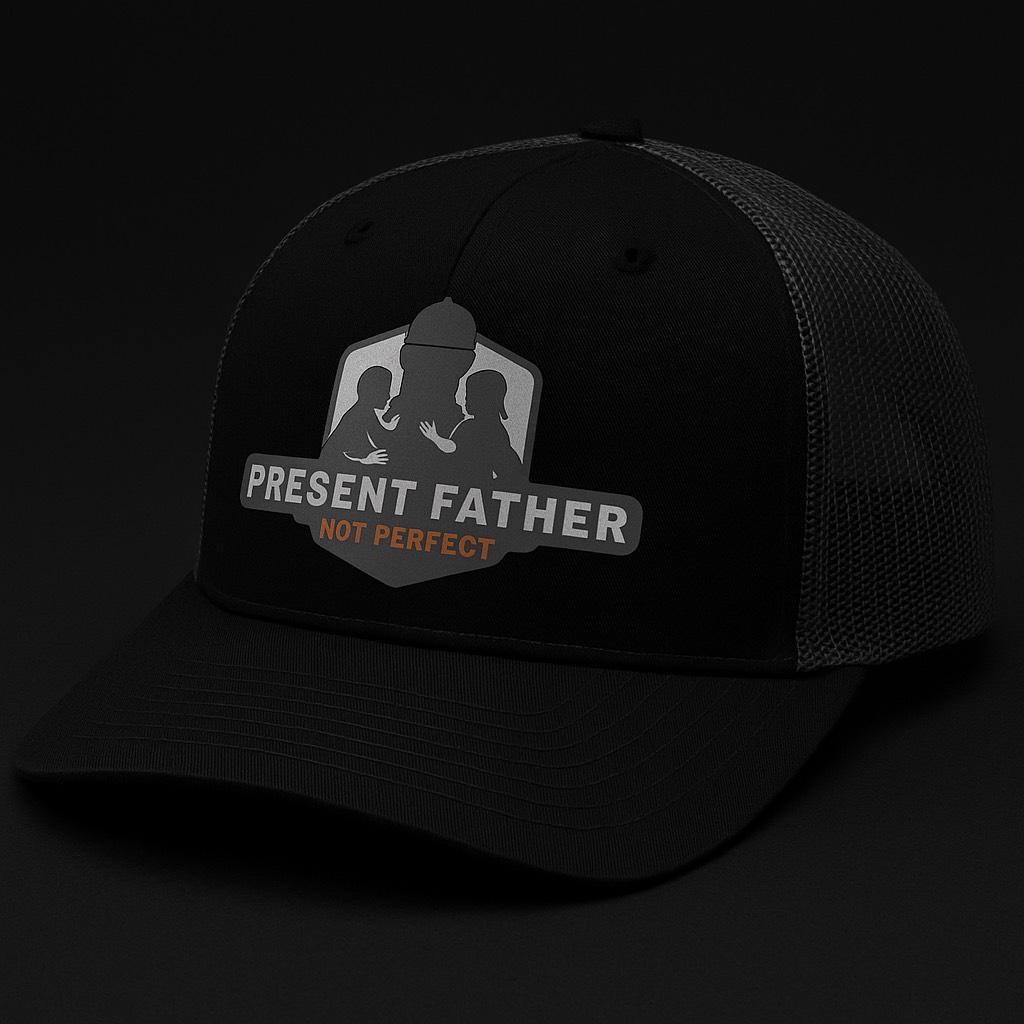 Present Father – “Present, Not Perfect” Trucker Hat