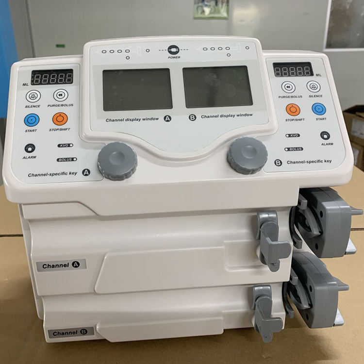 Portable Double Channel Syringe Infusion Pump