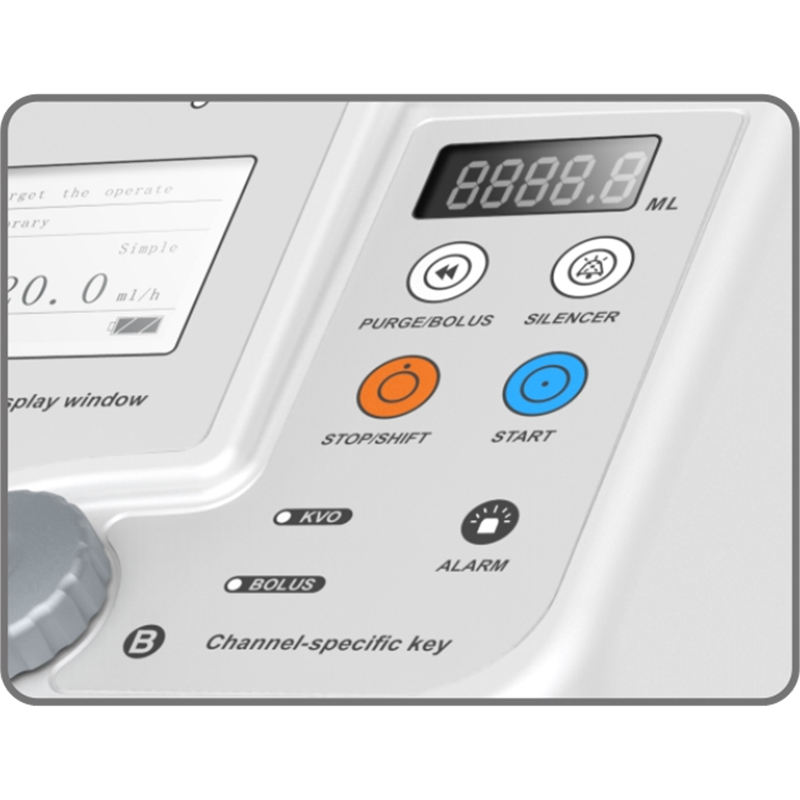 Portable Double Channel Syringe Infusion Pump