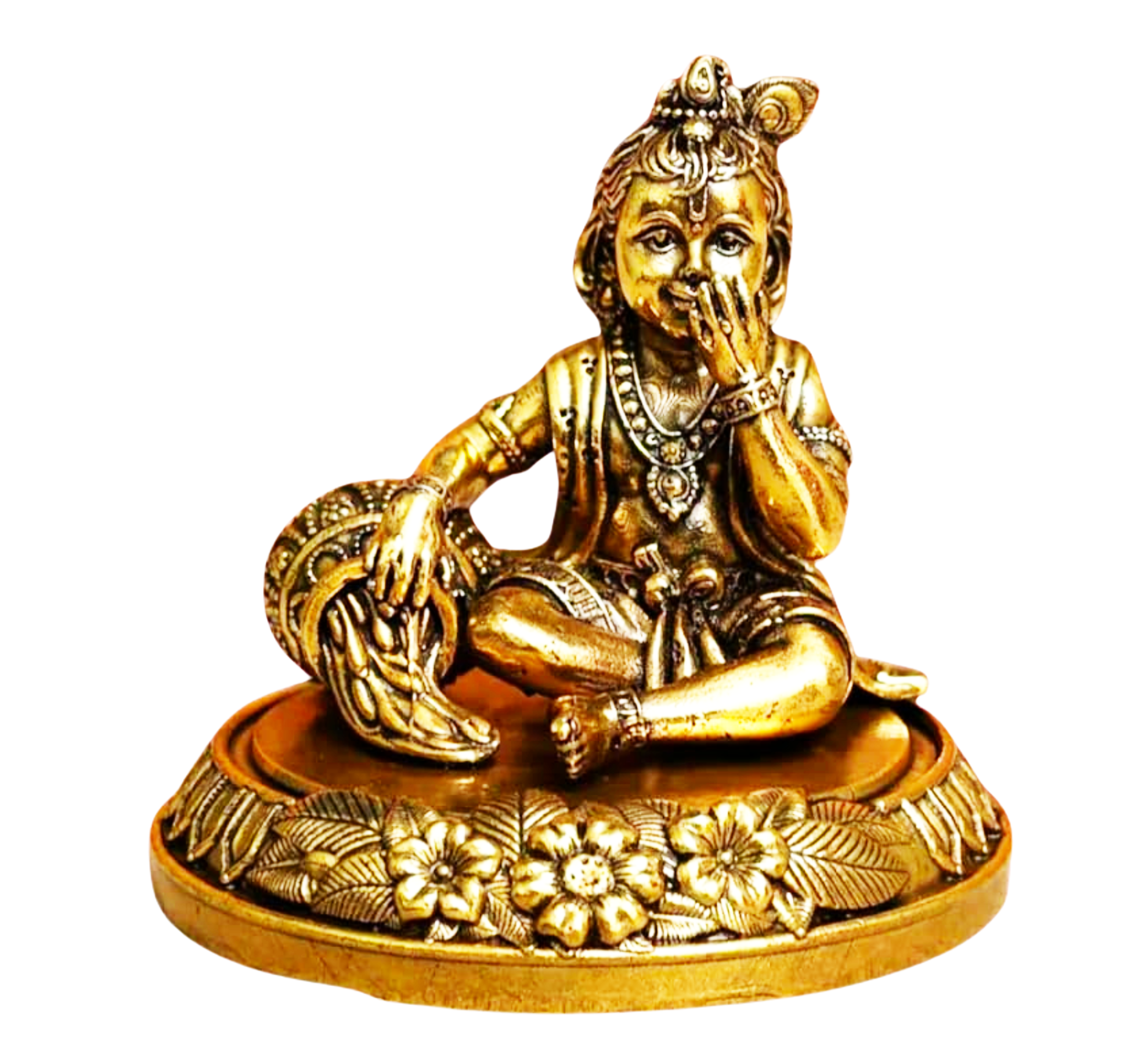 Sai Divya Laddu Gopal Brass Idols, Baby Krishna Statue 