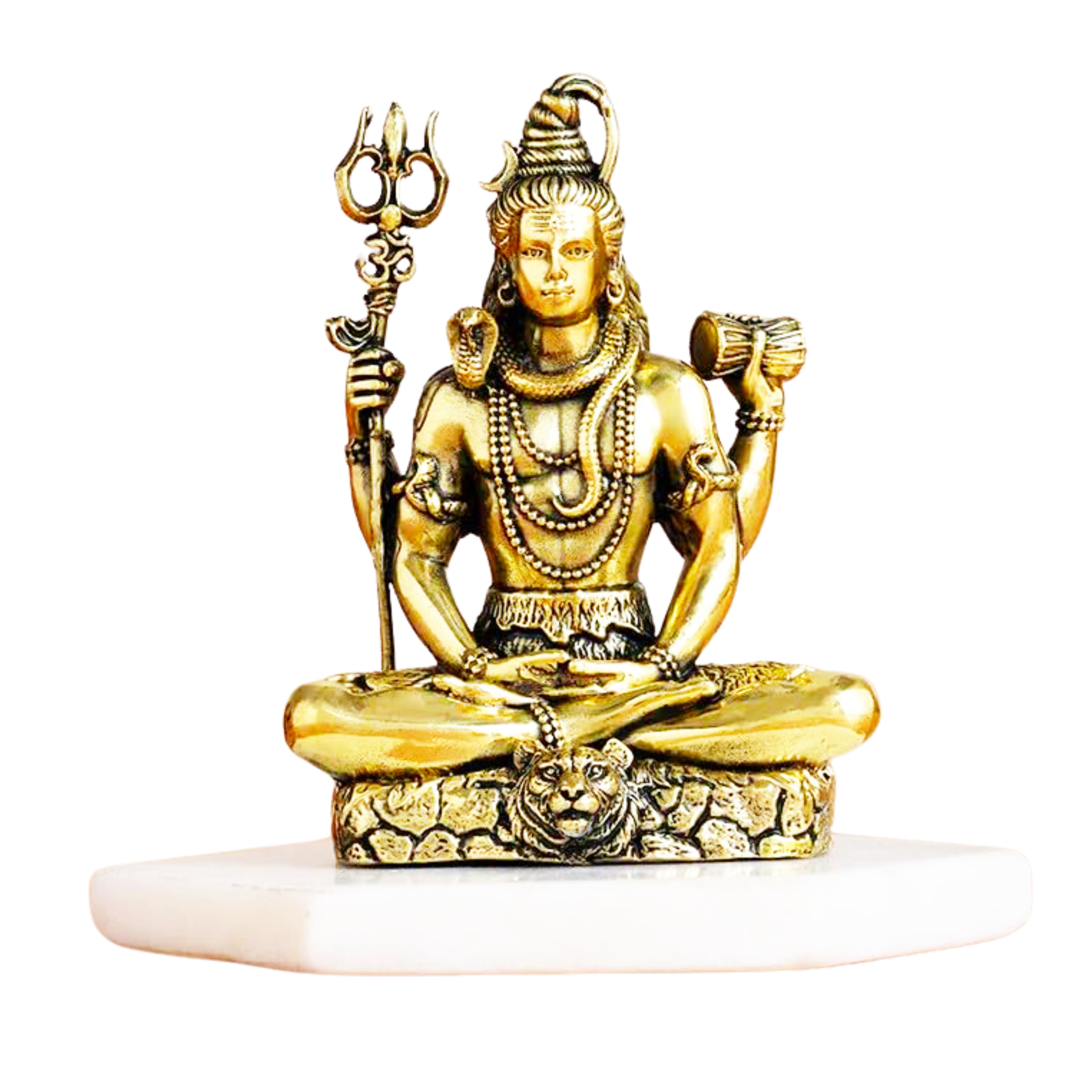 Sai Divya Lord Shiva Ashtadhatu-Brass Idol, Meditation Pose 