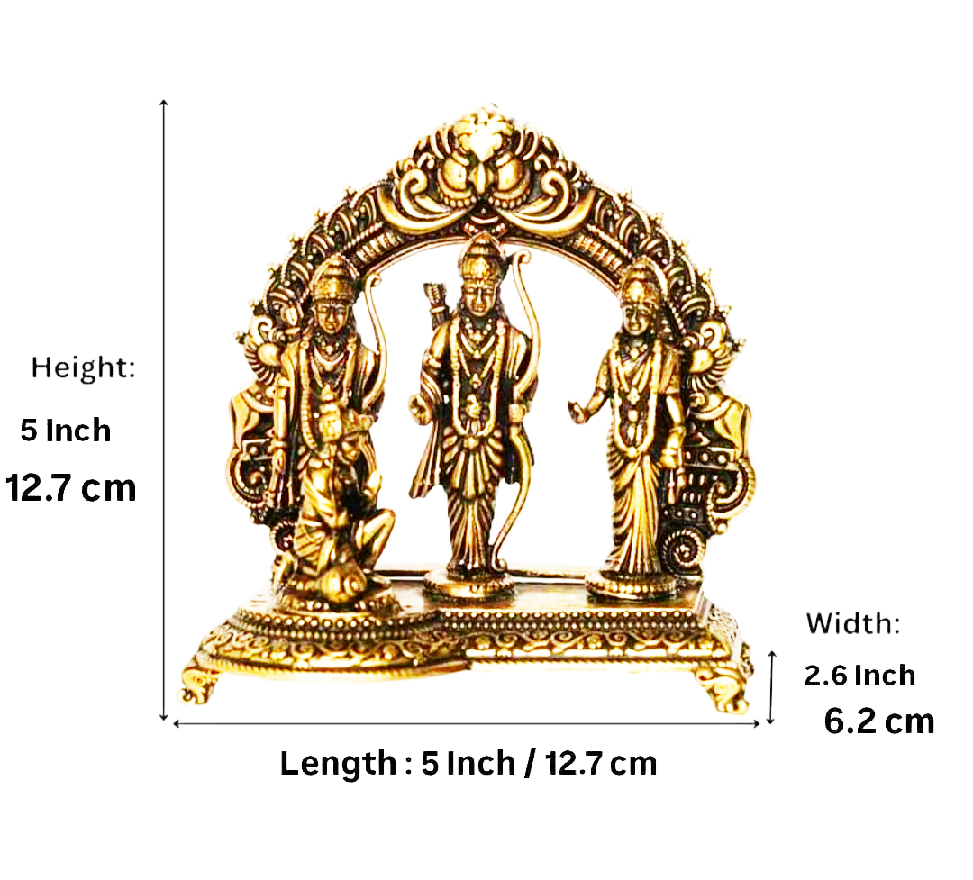 Ram Darbar Brass Statue with Decorative Arch