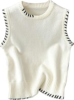 Sleeveless Knit Sweater Vest