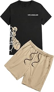 Casual Men's T-shirt and Shorts Set