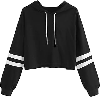 Black Cropped Hoodie