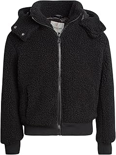 Black fleece zip-up jacket