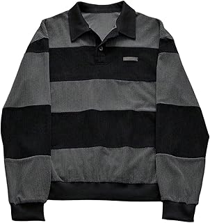 Men's Striped Corduroy Rugby Shirt