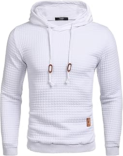 Men's White Hooded Sweatshirt