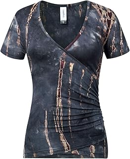 Women's Tie-Dye V-Neck Short Sleeve T-Shirt
