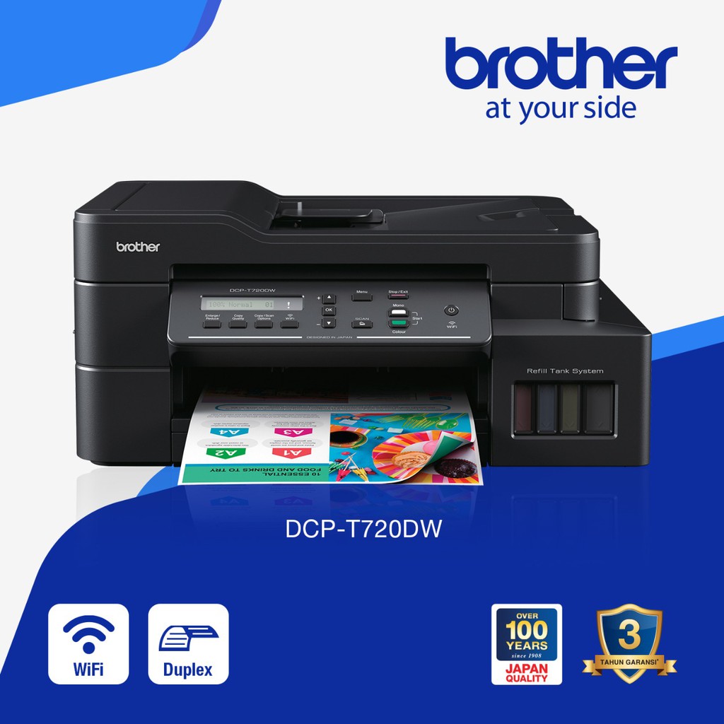 Brother DCP-T720DW Wireless Print - Copy - Scan with Automatic Document Feeder (ADF)