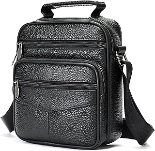 Black Leather Crossbody Bag