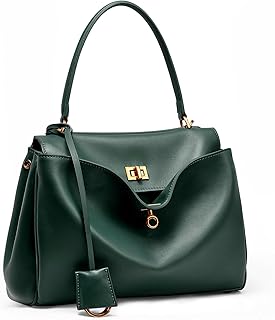 Elegant Green Leather Handbag