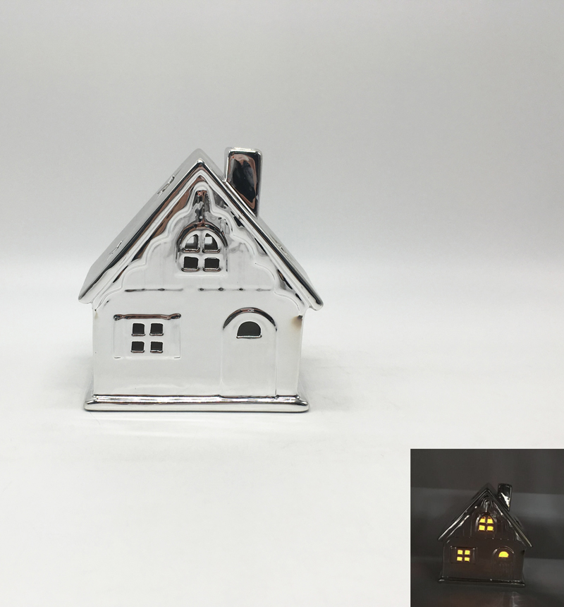 Ceramic House Tealight Holder