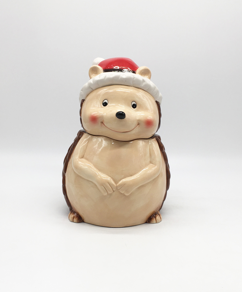 Ceramic Hedgehog Cookie Jar