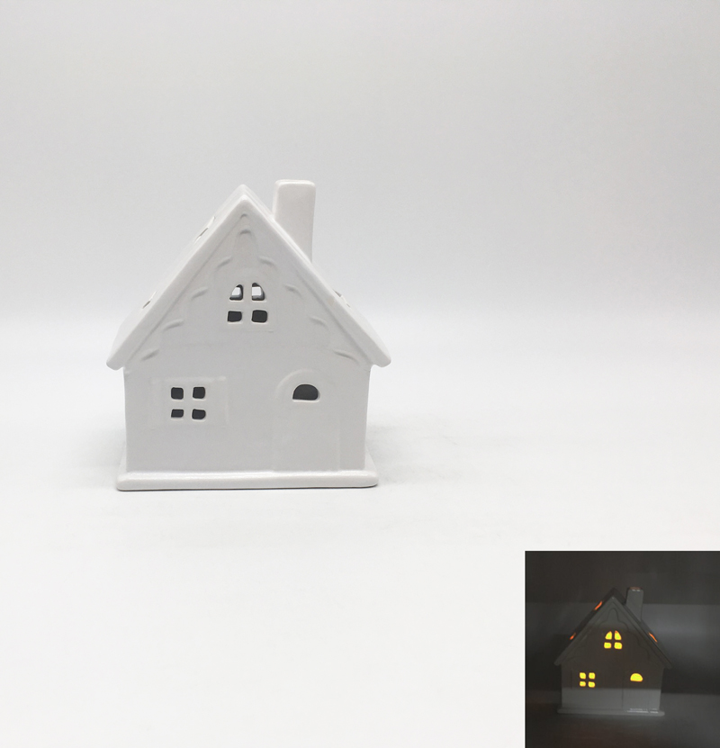 Ceramic House Tealight Holder