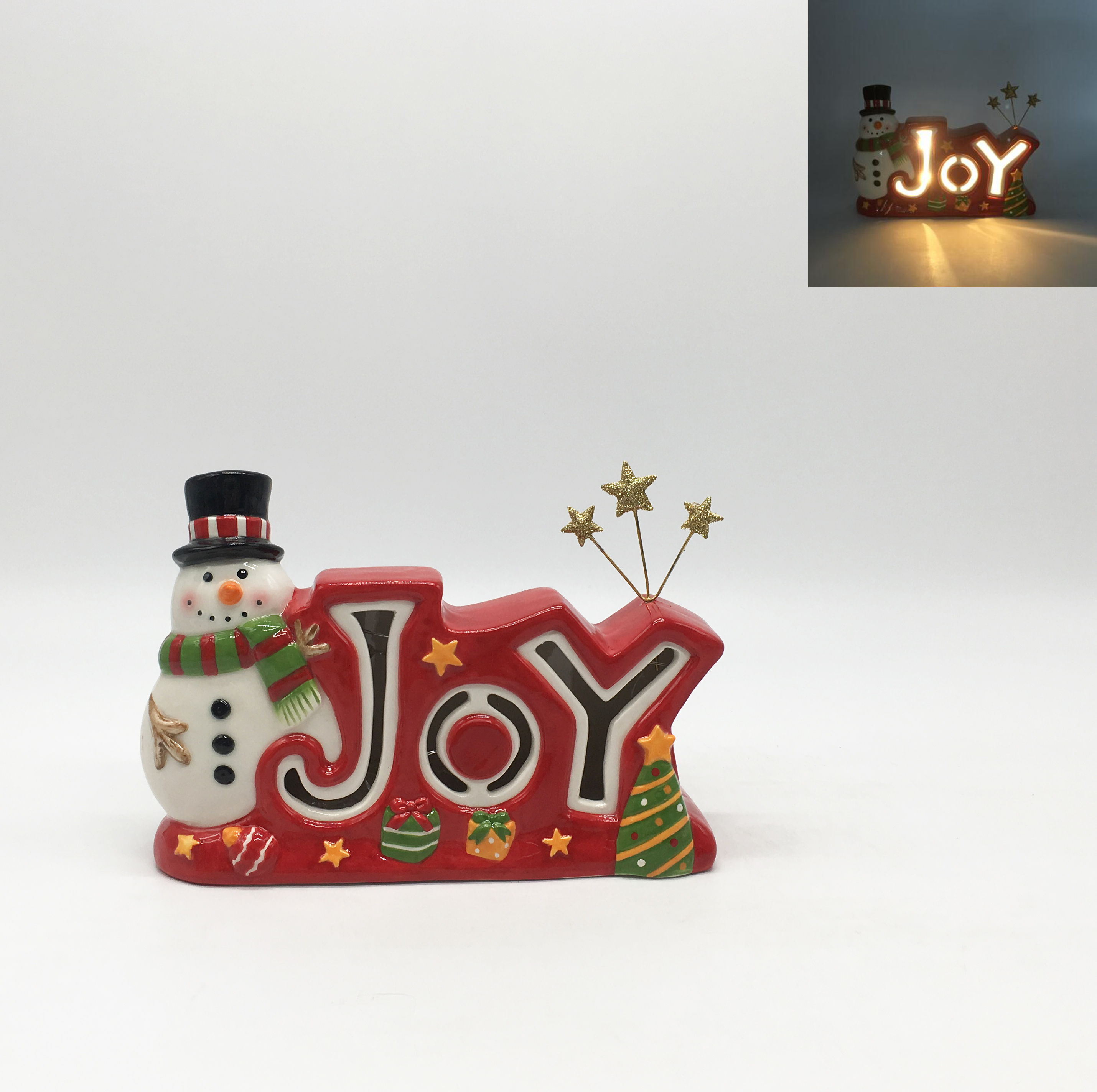 Festive Joy Snowman Decor