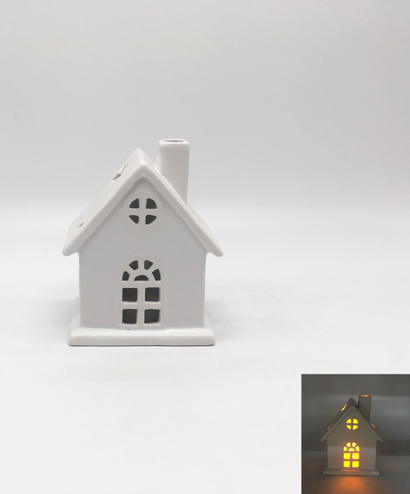 Ceramic House Candle Holder