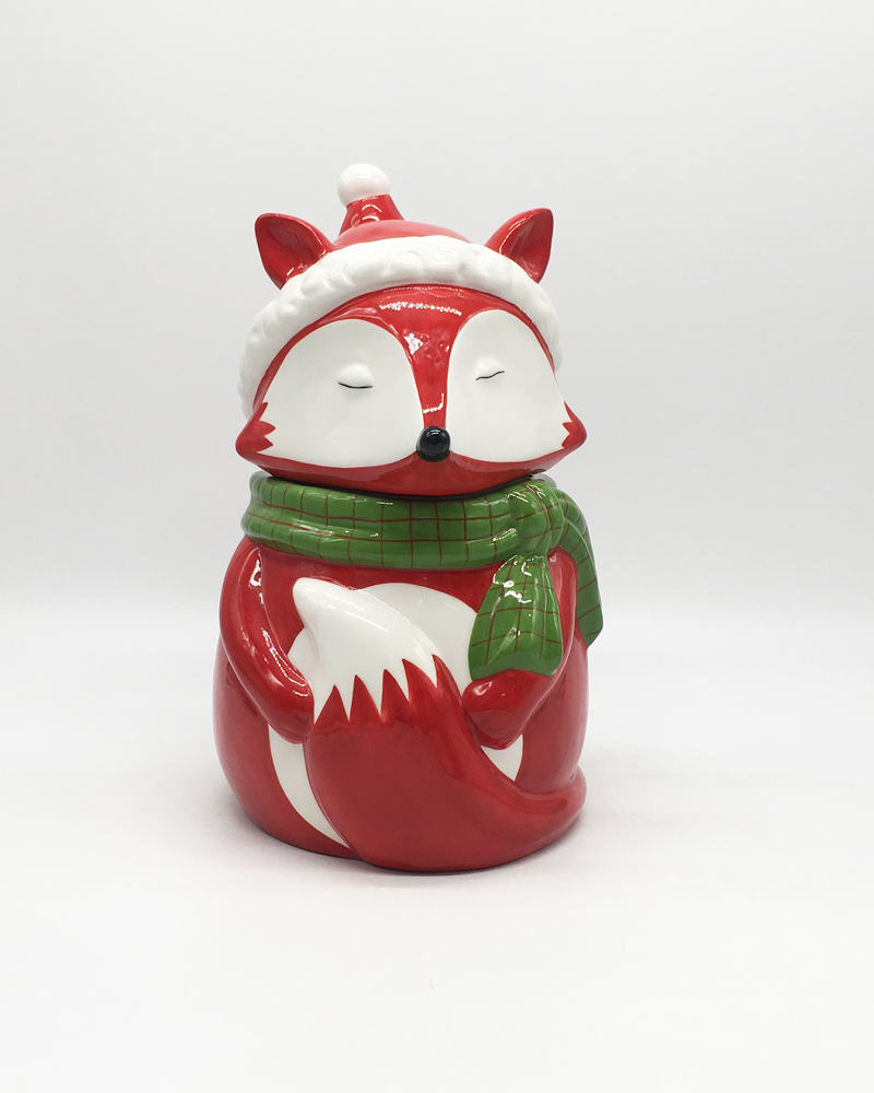 Ceramic Fox Cookie Jar