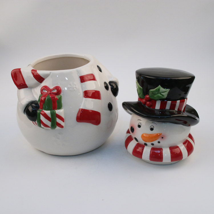Ceramic Snowman Cookie Jar