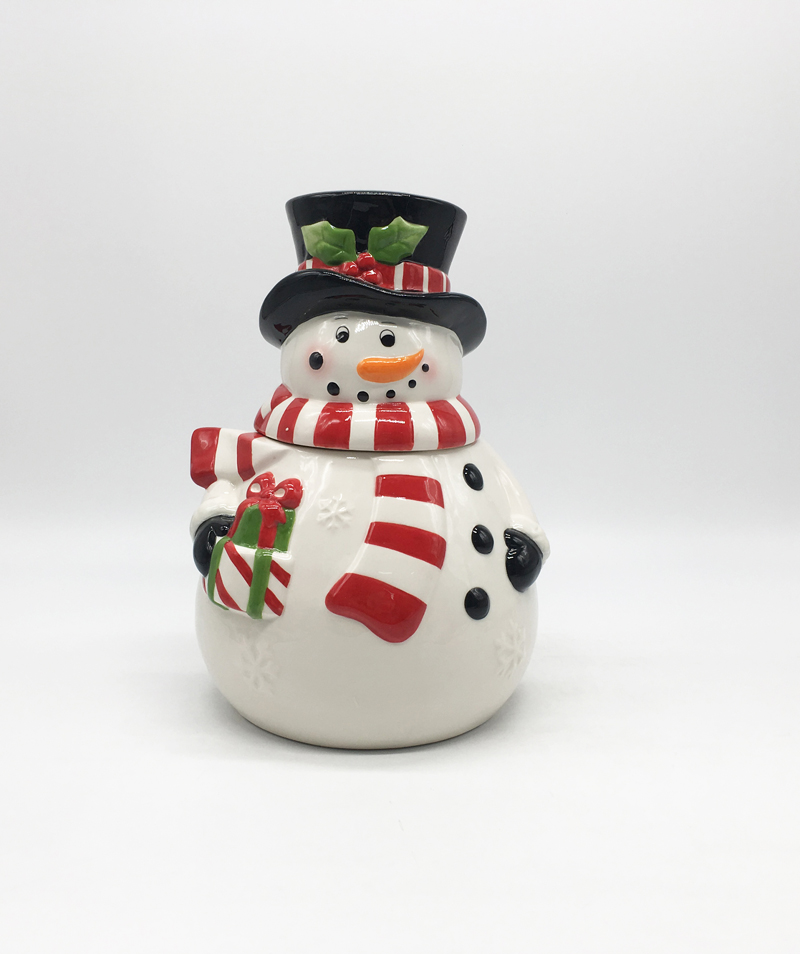 Ceramic Snowman Cookie Jar