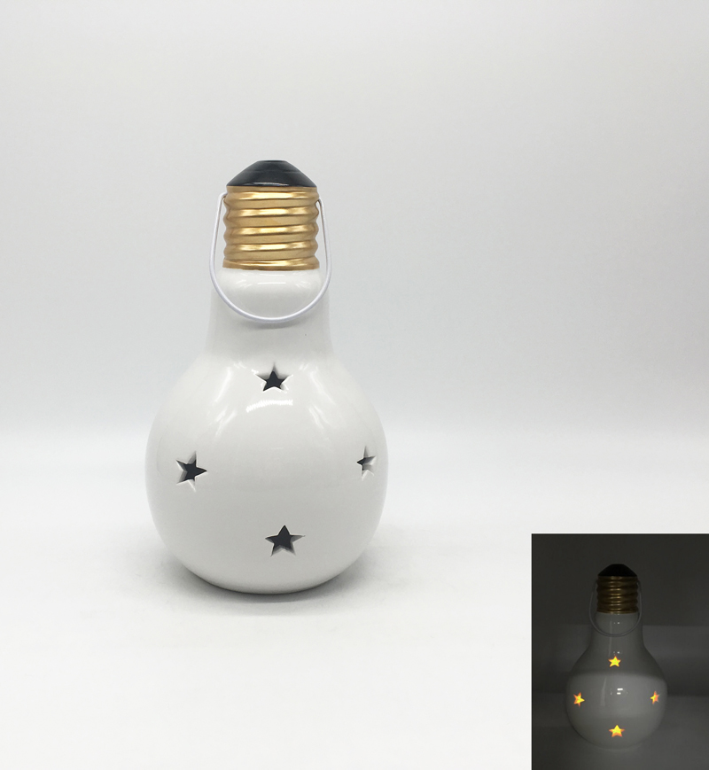 Ceramic Starry Night Light Bulb Lamp
