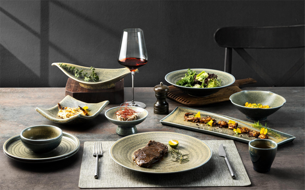 Elegant Stoneware Dinner Set