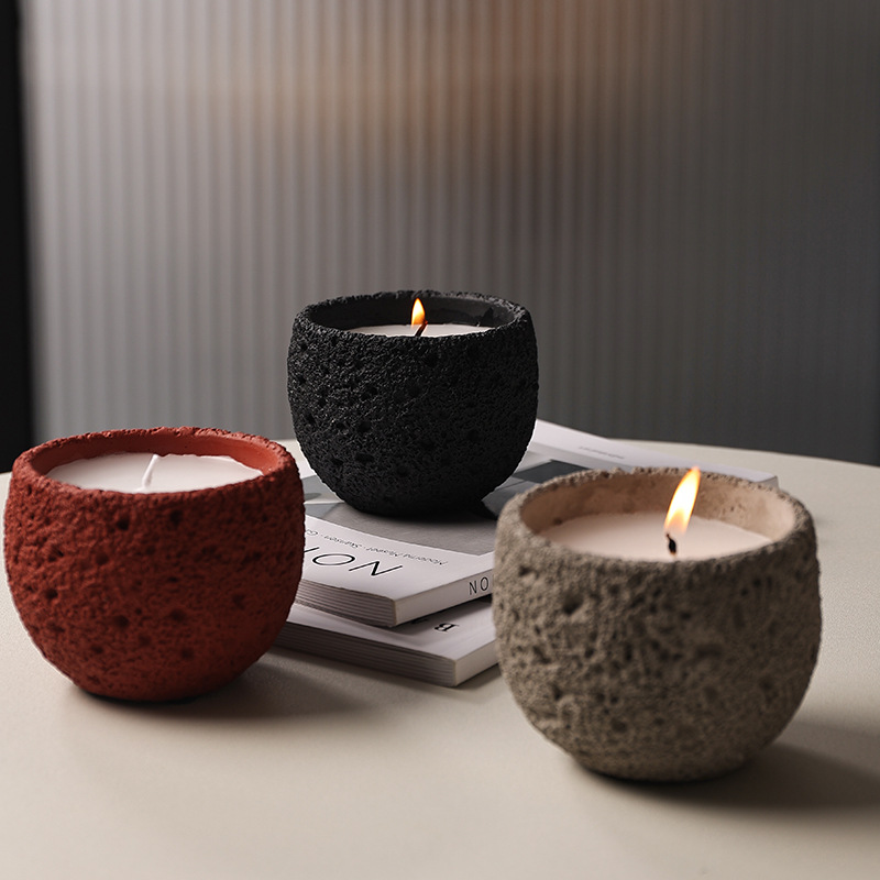 Textured Scented Candle Set