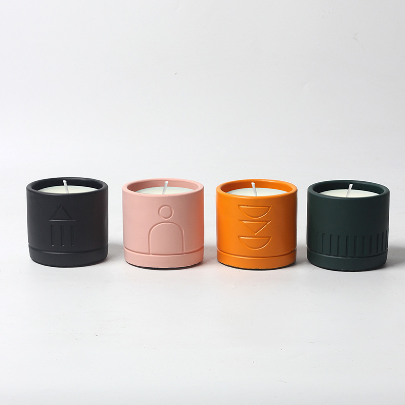 Geometric Scented Candle Set