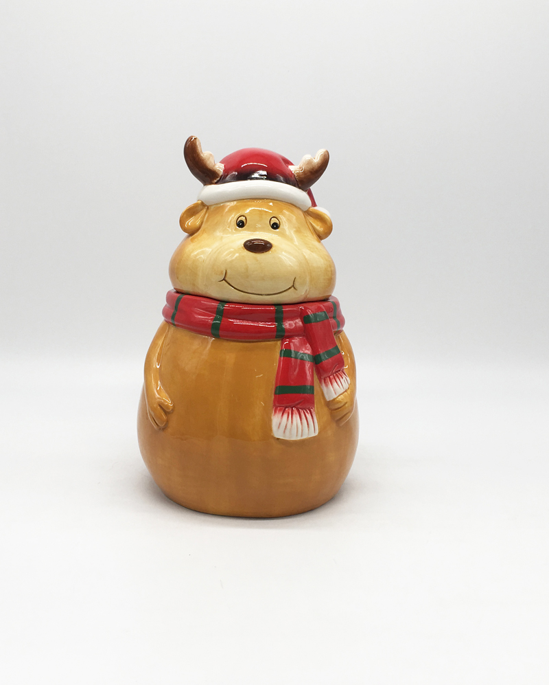 Christmas Bear Cookie Jar