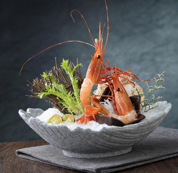 Fresh Tiger Prawns Sashimi