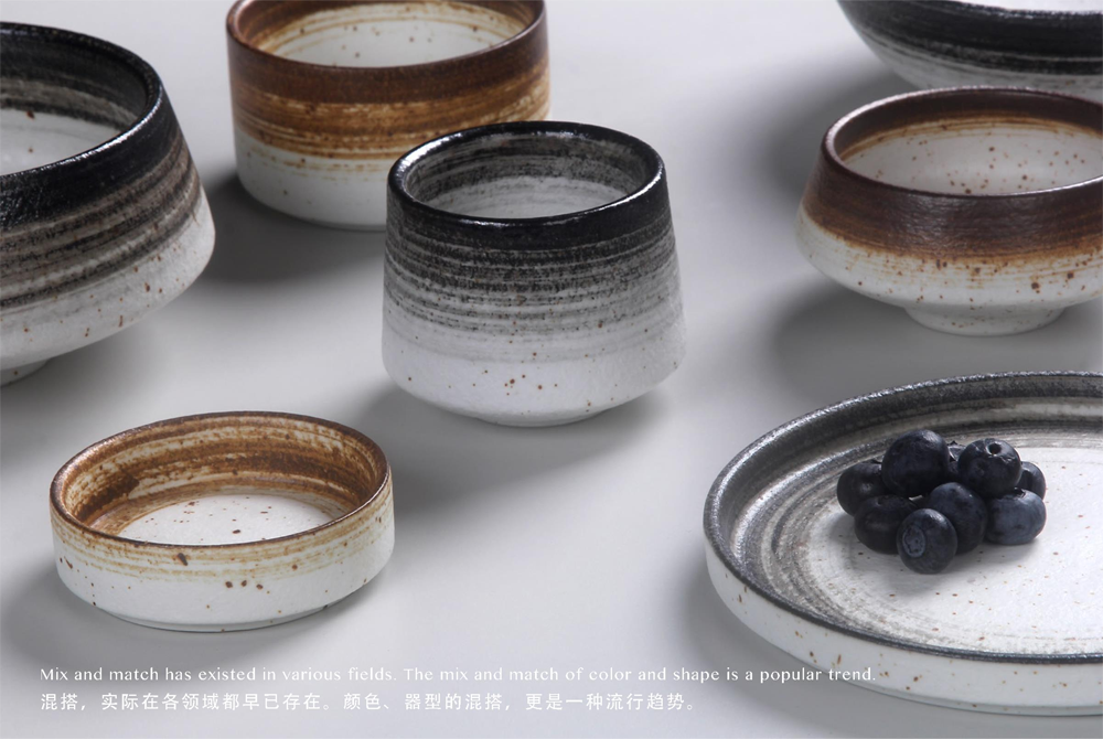 Ceramic Bowl and Plate Set