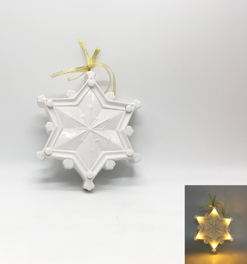 Ceramic Snowflake Ornament