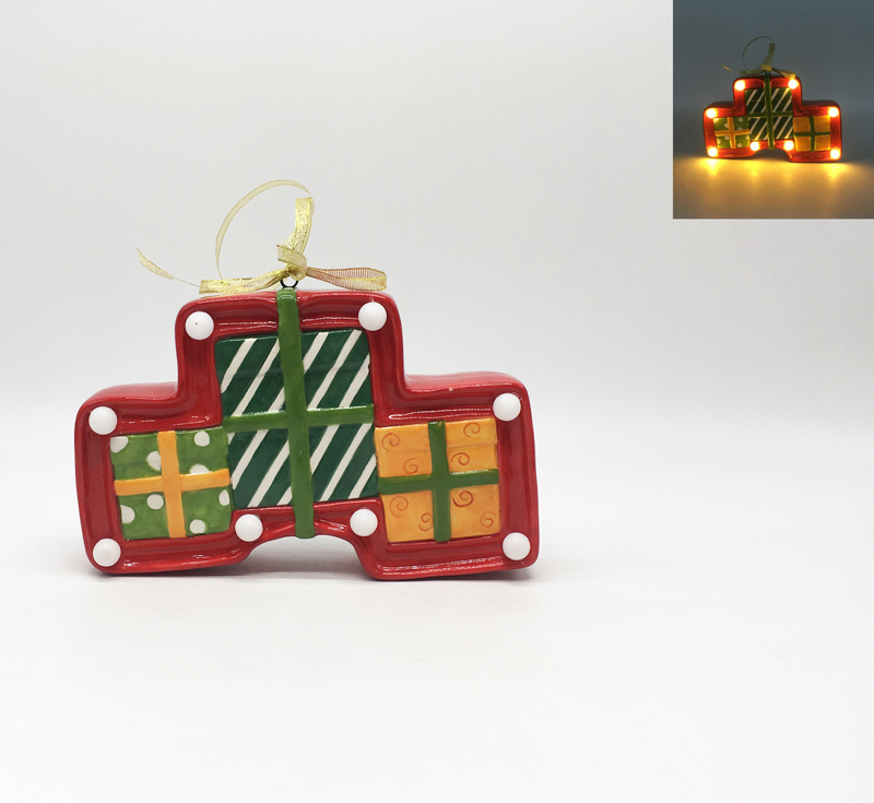 Ceramic Christmas Gift Ornament
