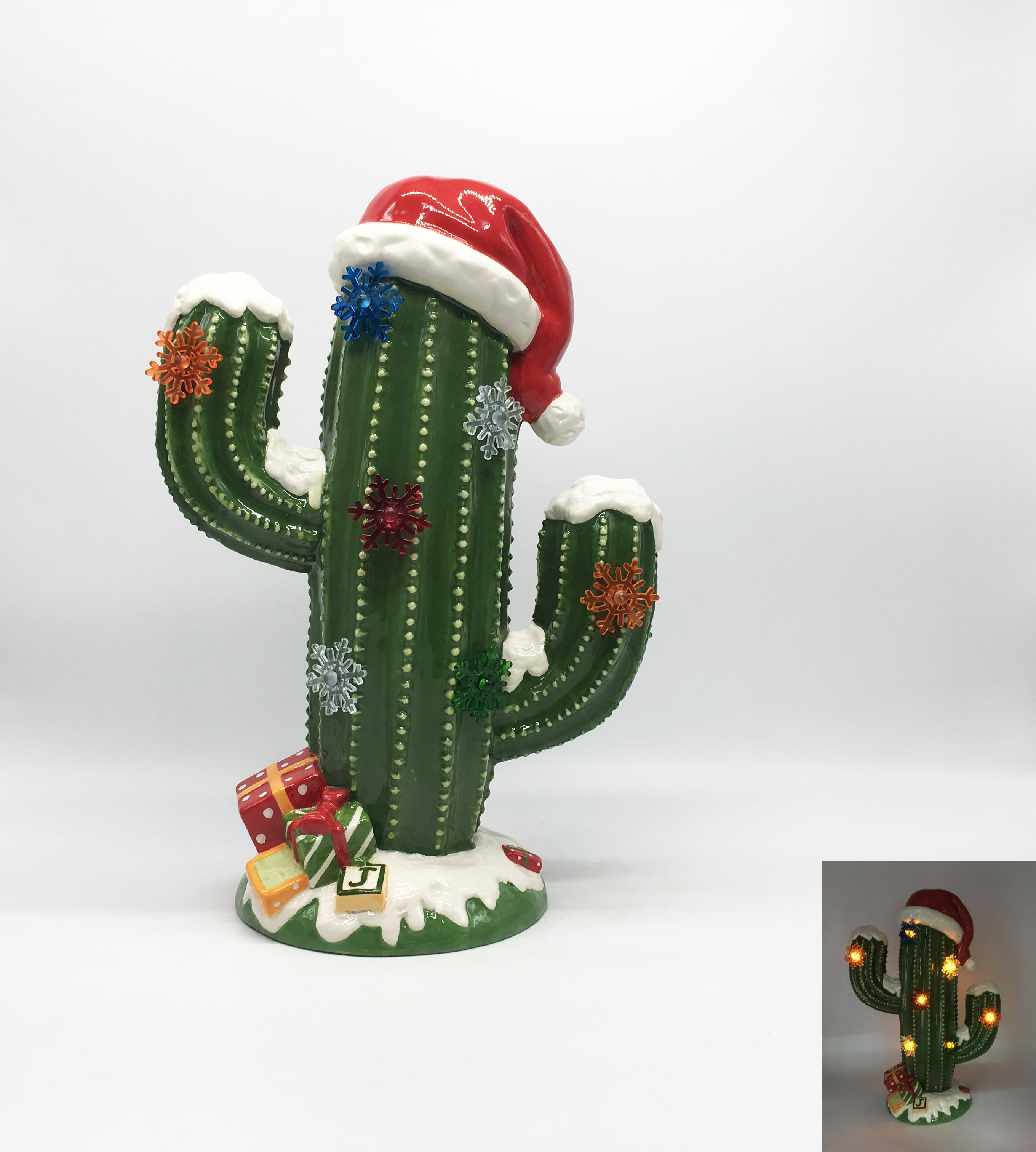 Festive Christmas Cactus Decoration