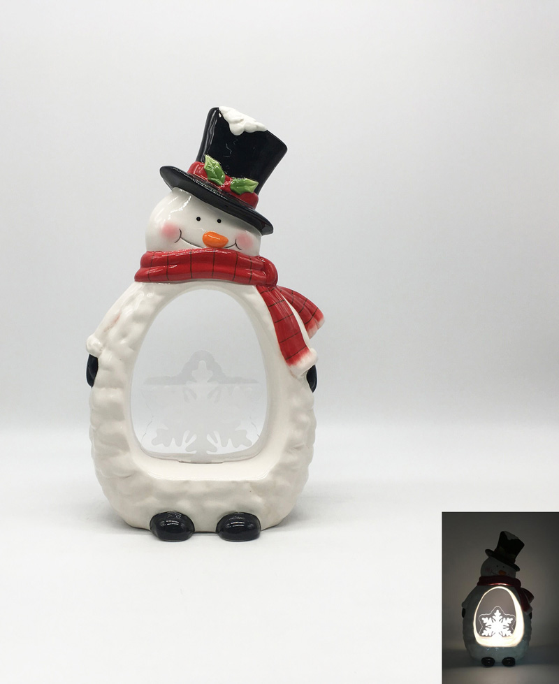 Ceramic Snowman Night Light