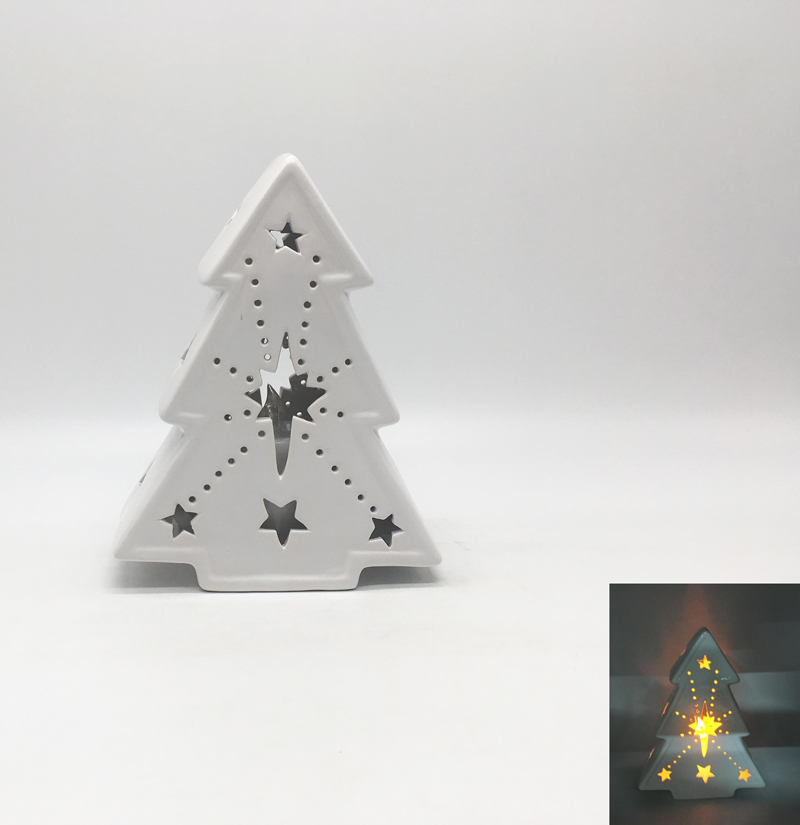 Ceramic Christmas Tree Lamp