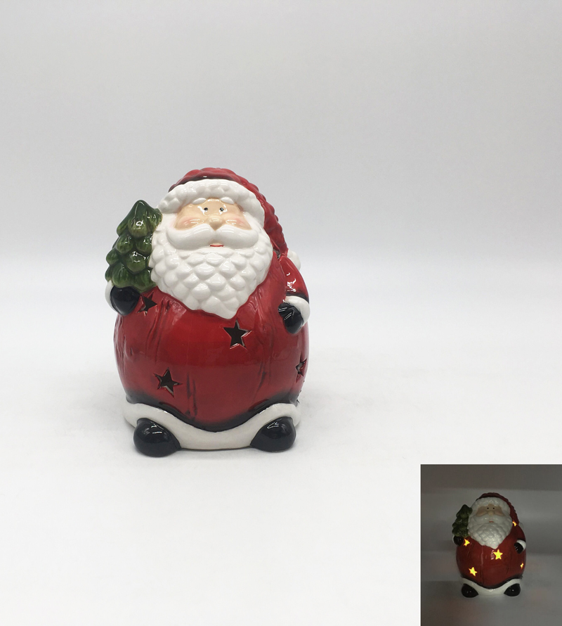 Ceramic Santa Claus Lantern