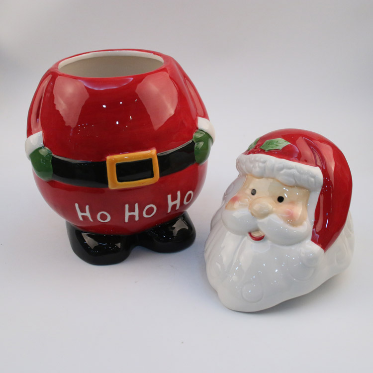 Santa Claus Ceramic Cookie Jar
