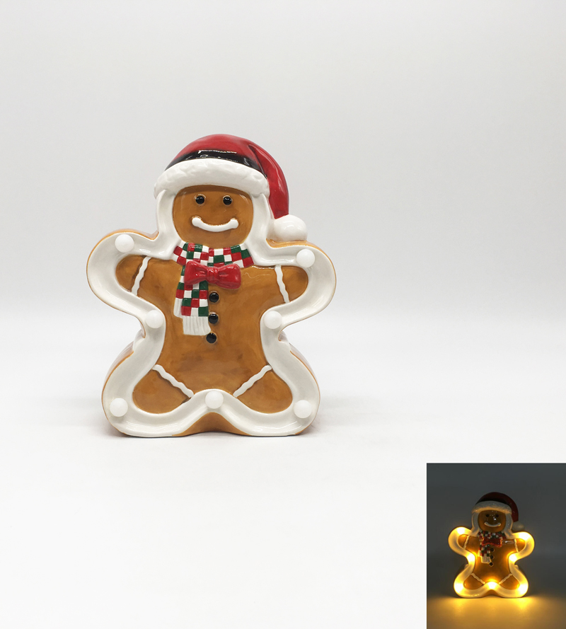 Gingerbread Man LED Figurine