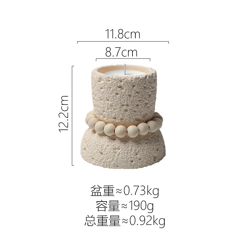 Set of Handmade Black Candle Holders