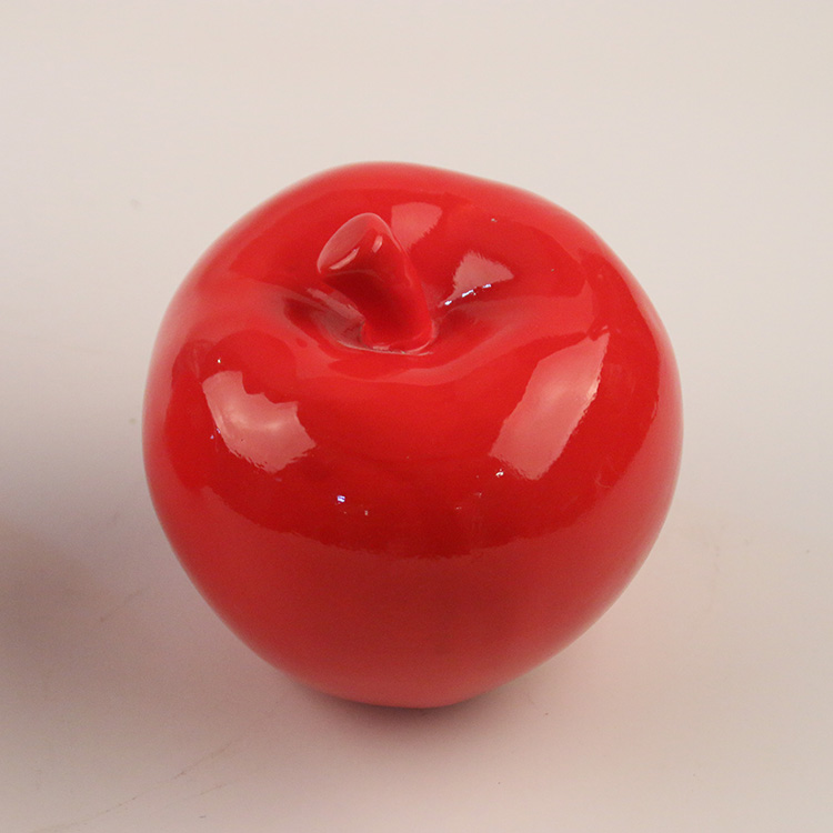 Ceramic Apple-Shaped Coin Bank