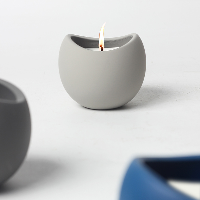 Modern Round Ceramic Candle Holders